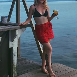 Cotton candy LA wrap skirt